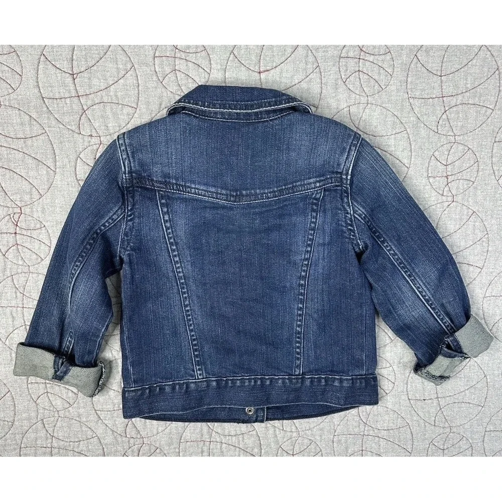 Baby Gap Denim Jacket Toddler Kids Size 5 Blue Classic Button Front Trucker Jean